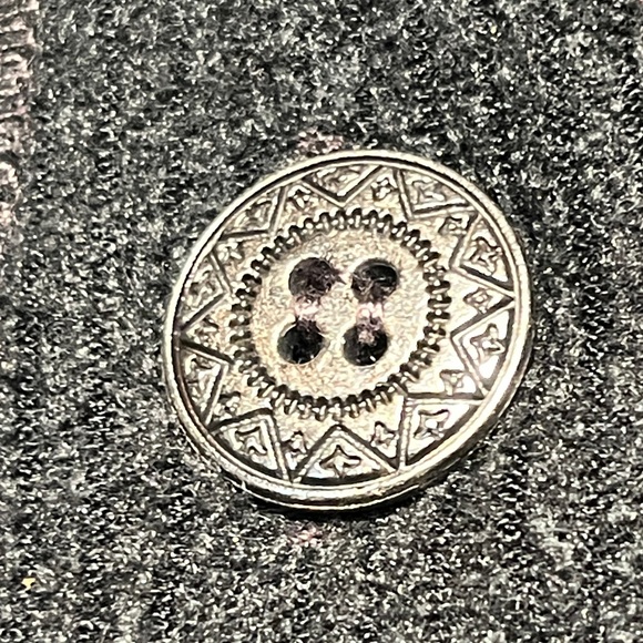 REI Vintage Charcoal Grey Button Up Fleece Cardigan - Size M - Picture 6 of 11